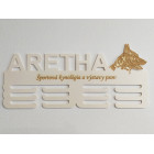 Dřevěný držák na medaile s laserováním 45 cm pes Holandský ovčák krátkosrstý