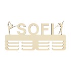 Držák na medaile s jménem mažoretka a gymnastka 45cm