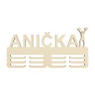 Držák na medaile s názvem mažoretky s ponpony 45cm