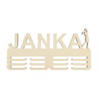 Věšák na medaile s názvem basketbal