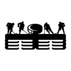 Dřevěný držák malovaný ledový HOKEJ 45cm