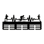 Dřevěný věšák na medaile malovaný 55 cm PULZ 3 sporty