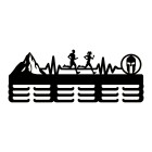 Dřevěný věšák na medaile pár malovaný 55cm SPARTAN HORY BĚH