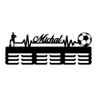 Dřevěný věšák na medaile malovaný 55 cm FOTBAL