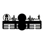 Dřevěný věšák na medaile malovaný 55 cm na 2 TRIFEKTY pod sebou