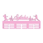 Dřevěný držák natřený karate 55 cm