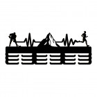 Dřevěný věšák na medaile malovaný 55cm HOKEJ HORY BĚH