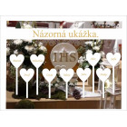 Výzdoba do kostela na 1. svaté přijímání srdce s jménem