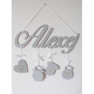 Jméno s údaji o narození – jméno na zeď 2