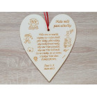 Dárek pro paní učitelku díky od žáků 25 cm