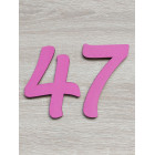 Číslo na dortu výška 10 cm malované