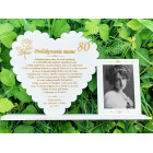 Stojan srdíčko jako poděkování máme 33 cm