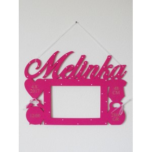 Jméno s údaji o narození – jméno na zeď