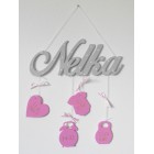 Dárek pro novorozence barva šedě-růžová