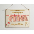 Co to je za dřevěnou tabulku ve velikosti 30x22 cm