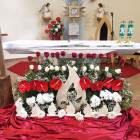 Výzdoba do kostela plamen 70 cm