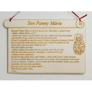 Sen Panny Marie - list 26x17cm