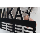 65cm dřevěný věšák na medaile malovaný - mažoretky