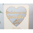 Dřevěné poděkování tetušce Stojaně