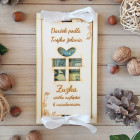 Dřevěný obal na peníze, dárek 20x10cm