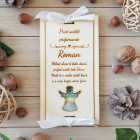 Dřevěný obal na peníze První svaté přijímání 20x10cm