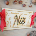 Dřevěný obal na peníze NOTHING 20x10cm