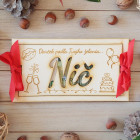 Dřevěný obal na peníze NOTHING 20x10cm