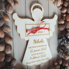 Dárek na křest výška 25 cm ANDĚLÍČEK