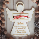 Dárek na křest výška 25 cm ANDĚLÍČEK