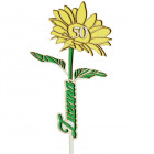 Dárek k narozeninám květ se jménem a věkem Slunečnice 40 cm