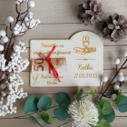 Dřevěná obálka na peníze "První svaté přijímání" 17cm