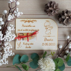 Památka na "První svaté přijímání" dřevěná obálka 17cm