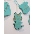 5 závěsných doplňků s jménem a zvířátko lev