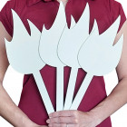 Výzdoba před oltář PLAMEN barva přírodní CENA za kus