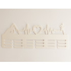 Věšák na medaile přírodní HORY PULZ SRDCE BĚH 55cm