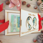 Dřevěná obálka na peníze DOVOLENÁ 20x10cm