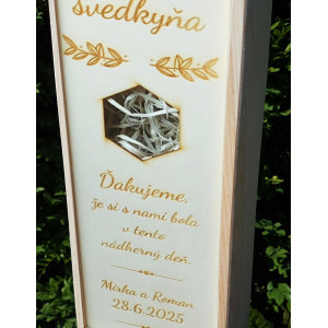 Dřevěný svatební obal 2