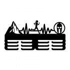 Dřevěný držák malovaný HORY BEH SPARTAN 45cm