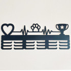 Dřevěný věšák na medaile malovaný 55cm pro PSÍKA