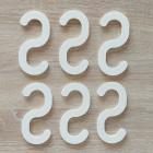 Dřevěný háček na zavěšení 6 x 12,5 cm (balení 12ks)