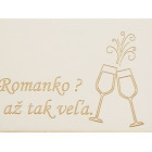 Cože je to 70-tka dřevěná tabulka 20x24,5cm