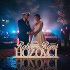 Svatební stojan s křestními jmény a obrázek na míru