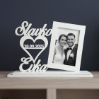 Fotografický rámek s názvy a datem