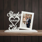Fotografický rámek s názvy a datem