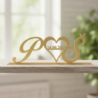 Svatební stojan s vašimi iniciálami