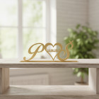 Svatební stojan s vašimi iniciálami