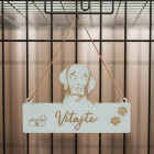 Dřevěná jmenovka pro pejska 25x15,5cm