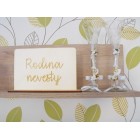 Stolní tabulka pro rodinu nevěsty