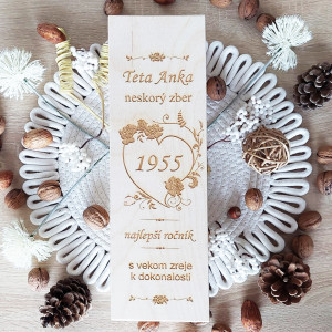 Dřevěný obal na 1 lahev