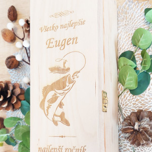 Dřevěný obal na 1 lahev 2